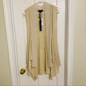 i jeans by Buffalo Asymmetric Sleeveless Cardigan